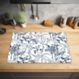 Tijger - Jungle - Blauw Inductie beschermer vinyl 3mm klein 276 -sfeer5