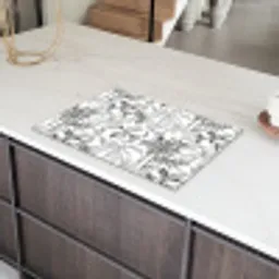 Tijger - Oerwoud - Grijs Inductie beschermer vinyl 3mm klein 276 -sfeer8