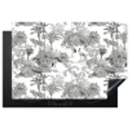 Tijger - Jungle - Patroon - Grijs Inductie beschermer vinyl 3mm klein 276 -3d