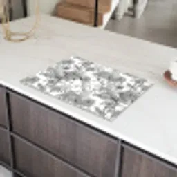 Tijger - Jungle - Patroon - Grijs Inductie beschermer vinyl 3mm klein 276 -sfeer8