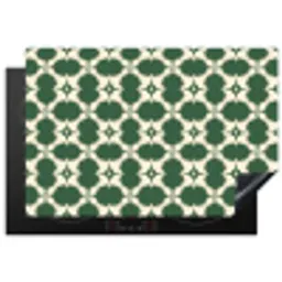 Tegel - Klassiek - Groen Inductie beschermer vinyl 3mm klein 276 -3d