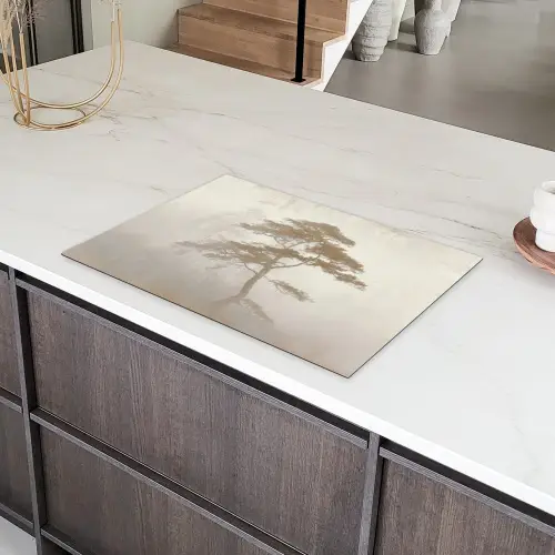 Boom - Oosterse stijl - Landschap Inductie beschermer vinyl 3mm klein -sfeer8