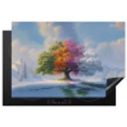 Boom - Seizoenen - Winter - Landschap Inductie beschermer vinyl 3mm klein -3d