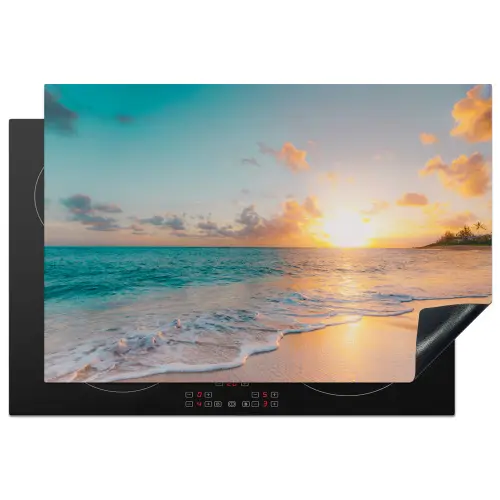Tropische Zonsondergang Symfonie Inductie beschermer vinyl 3mm klein -3d