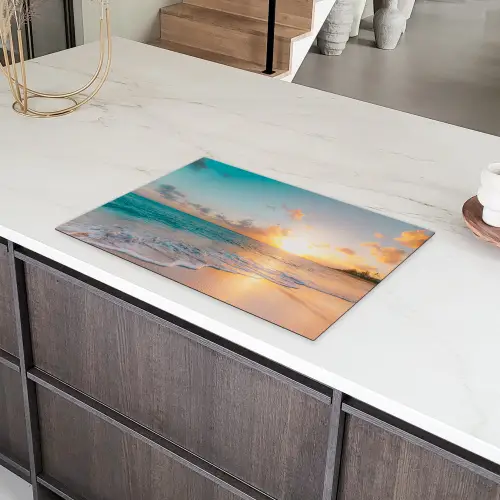Tropische Zonsondergang Symfonie Inductie beschermer vinyl 3mm klein -sfeer8