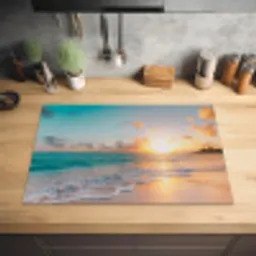 Tropische Zonsondergang Symfonie Inductie beschermer vinyl 3mm klein -sfeer5