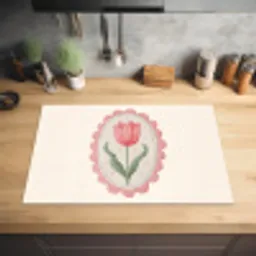 Tulp - Lijst - Ovaal - Illustratie Inductie beschermer vinyl 3mm klein -sfeer5