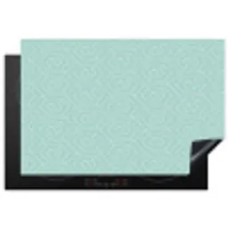 Turquoise - Patroon - Lijnen Inductie beschermer vinyl 3mm klein 276 -3d