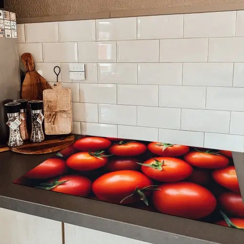 Groente - Rood - Tomaten Inductie beschermer vinyl 3mm klein -sfeer3