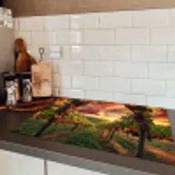 Wijngaard - Druiven - Zonsondergang Inductie beschermer vinyl 3mm klein -sfeer3
