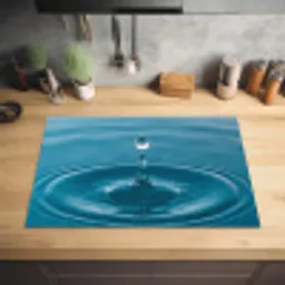Waterdruppel - Water - Oppervlakte Inductie beschermer vinyl 3mm klein -sfeer5
