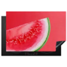 Watermeloen - Rood - Zomers Inductie beschermer vinyl 3mm klein -3d