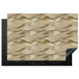 Golven - Patroon - Goud Inductie beschermer vinyl 3mm klein 276 -3d