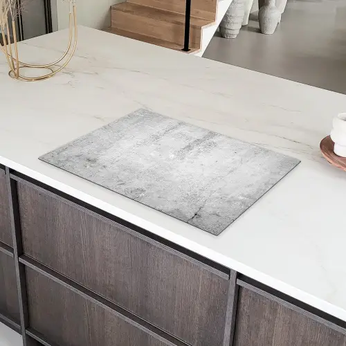 Verweerde Beton Textuur Inductie beschermer vinyl 3mm klein -sfeer8