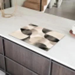 Grillige vormen - Subtiele overgangen - Dynamisch Inductie beschermer vinyl 3mm klein -sfeer8