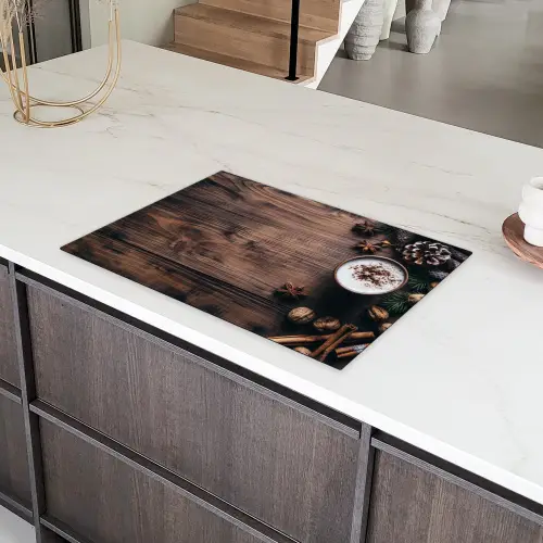 Hout - Landelijk - Warm - Natuur Inductie beschermer vinyl 3mm klein -sfeer8