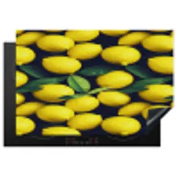 Gele - Citroenen - Druppels - Fruit Inductie beschermer vinyl 3mm klein 276 -3d