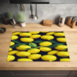 Gele - Citroenen - Druppels - Fruit Inductie beschermer vinyl 3mm klein 276 -sfeer5