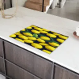 Gele - Citroenen - Druppels - Fruit Inductie beschermer vinyl 3mm klein 276 -sfeer8