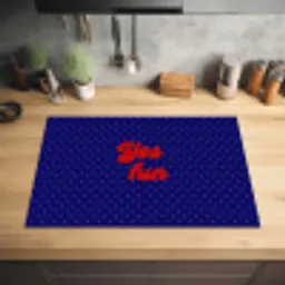Yes fun - Rood - Blauw - Stippen Inductie beschermer vinyl 3mm klein -sfeer5
