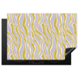 Zebra - Modern - Meerkleurig Inductie beschermer vinyl 3mm klein 276 -3d