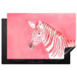 Zebra - Pink - Verf Inductie beschermer vinyl 3mm klein -3d