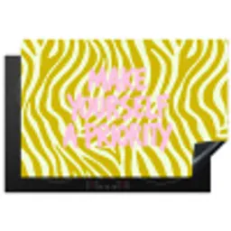 Zebraprint - Priority - Roze Inductie beschermer vinyl 3mm klein -3d