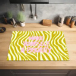 Zebraprint - Priority - Roze Inductie beschermer vinyl 3mm klein -sfeer5