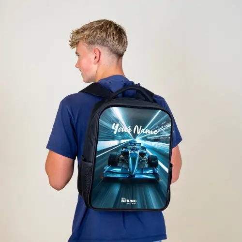 Blazing blue Rugzak - Zwart middel -sfeer8