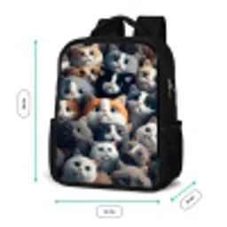 Snoezige Snuitjes Rugzak - Zwart middel -productfoto_formaten