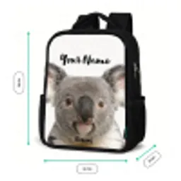 Schattige Koala Beer Rugzak - Zwart middel -productfoto_formaten