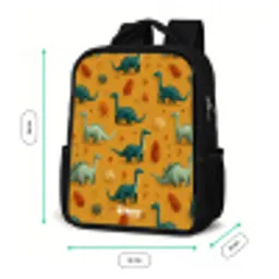Dino - Dieren - Patroon Rugzak - Zwart middel -productfoto_formaten