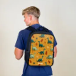 Dino - Dieren - Patroon Rugzak - Zwart middel -sfeer8