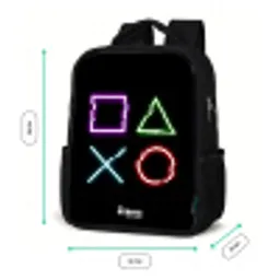 Knoppen van een gameconsole Rugzak - Zwart middel -productfoto_formaten