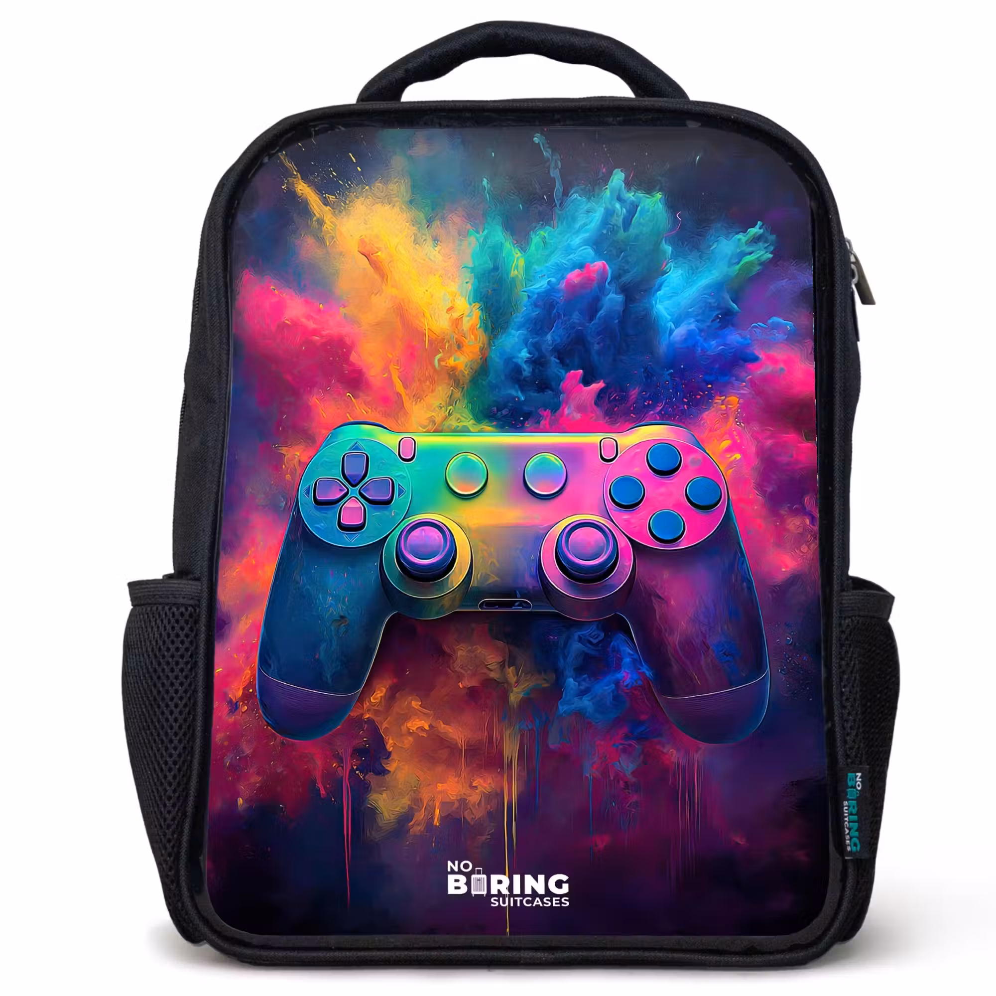 Kids' Backpacks Black -. Game - Controller - Colorful - Explosion