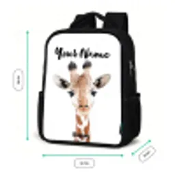 Gerrie Giraffe Rugzak - Zwart middel -productfoto_formaten