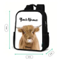 Halbe Hooglander Rugzak - Zwart middel -productfoto_formaten