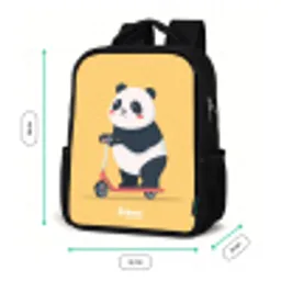 Panda - Step - Geel Rugzak - Zwart middel -productfoto_formaten