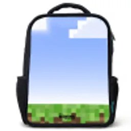 Pixel wereld Rugzak - Zwart middel -3d