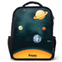 Ruimte met planeten Rugzak - Zwart middel -3d