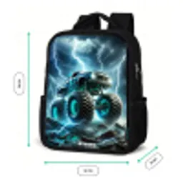 Thunder Wheels Rugzak - Zwart middel -productfoto_formaten