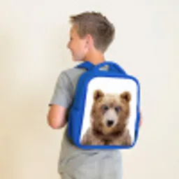 Bennie Beer Kinderrugzak - Blauw middel -sfeer2