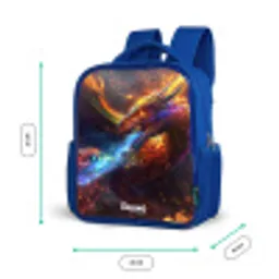 Chroma krijger Kinderrugzak - Blauw middel -productfoto_formaten