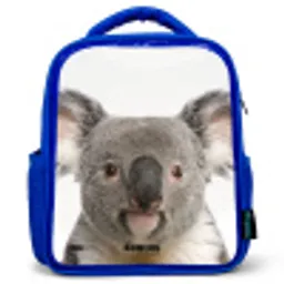 Schattige Koala Beer Kinderrugzak - Blauw middel -3d