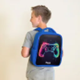 Game - Controller - Kleurrijk Kinderrugzak - Blauw middel -sfeer2