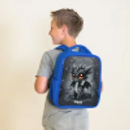 Gino grijsstaart Kinderrugzak - Blauw middel -sfeer2