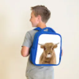 Halbe Hooglander Kinderrugzak - Blauw middel -sfeer2