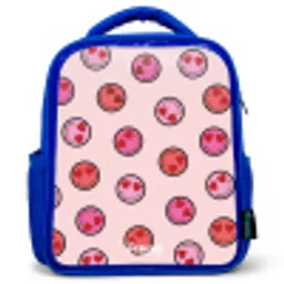 Hartje - Smiley - Patroon Kinderrugzak - Blauw middel -3d