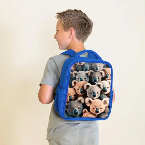 Koala Kapriolen Kinderrugzak - Blauw middel -sfeer2