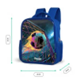 Neon - Net - Voetbal - Kleurrijk Kinderrugzak - Blauw middel -productfoto_formaten